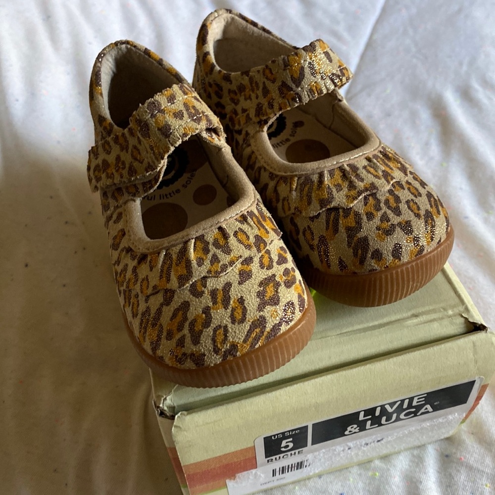 NEW! Livie & Luca cheetah print shoes